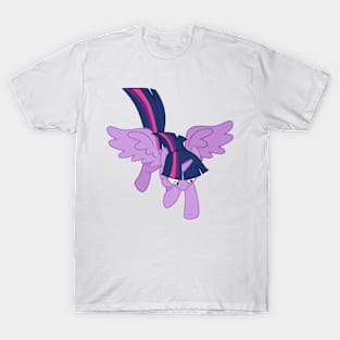 Twilight Sparkle flying downward T-Shirt